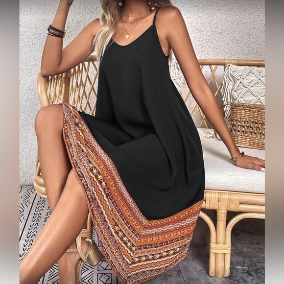 Boho geo print cami dress - Picture 5 of 6